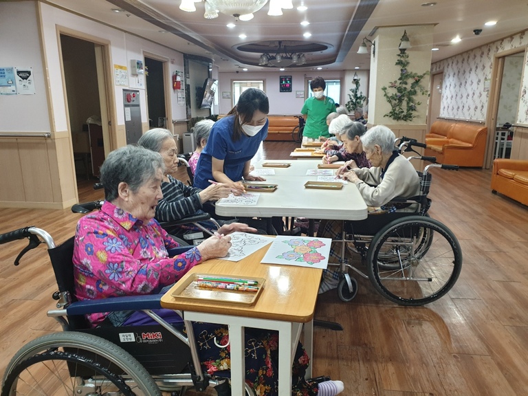 6월7일 무궁화 색칠하기