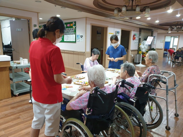 7월14일 부채 만들기