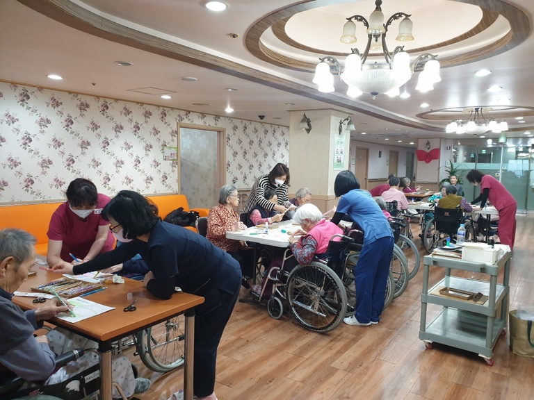 1월21일 복주머니 만들기(인지기능)