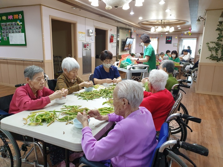 10월19일 팥 까기